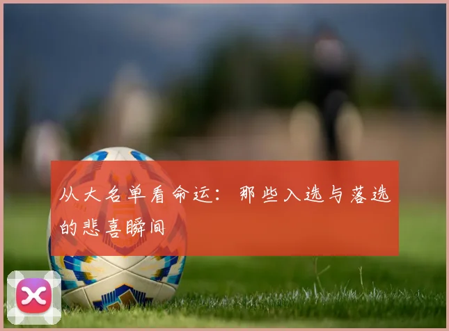 从大名单看命运：那些入选与落选的悲喜瞬间